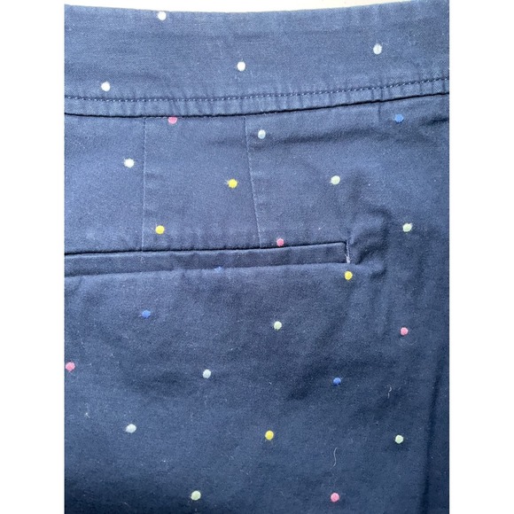 Talbots Perfect Short Polka Dot Cotton Blend Casual Shorts Size 14 - Picture 8 of 10